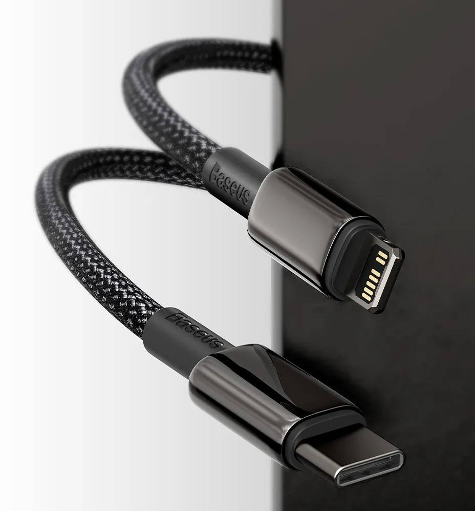 Cabo USB C para iPhone 20W Carregamento Rápido e Dados Baseus