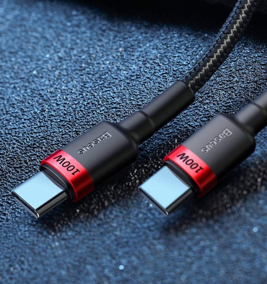 Kit 5 Cabos USB C PD 100W QC3.0 480Mbps Baseus