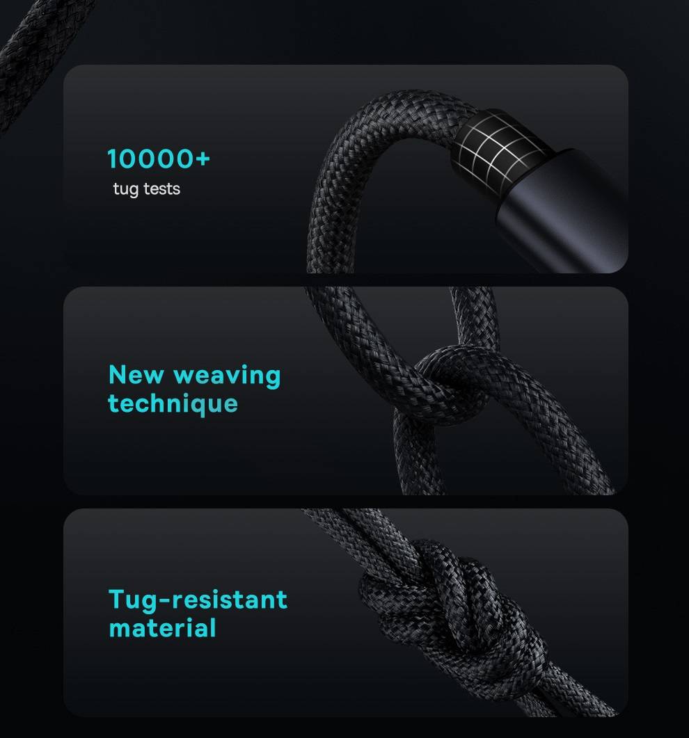 Cabo USB C 100W Ultra Rápido Baseus