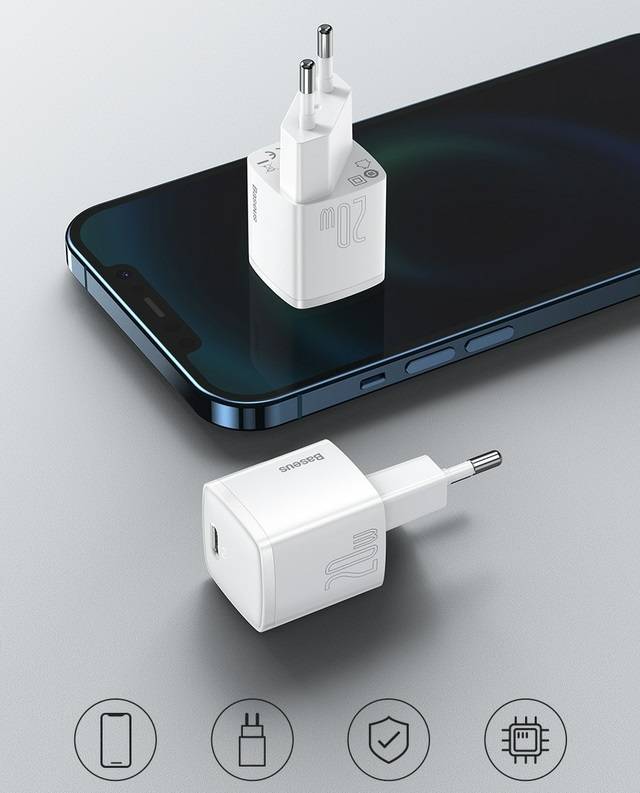 Carregador Mini 20W Tipo C Baseus