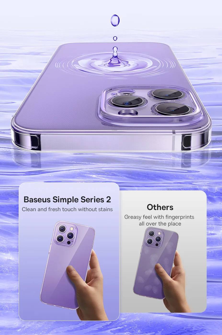 Capa Transparente para iPhone X, XS, XR, 11, 12, 13 e 14 Baseus