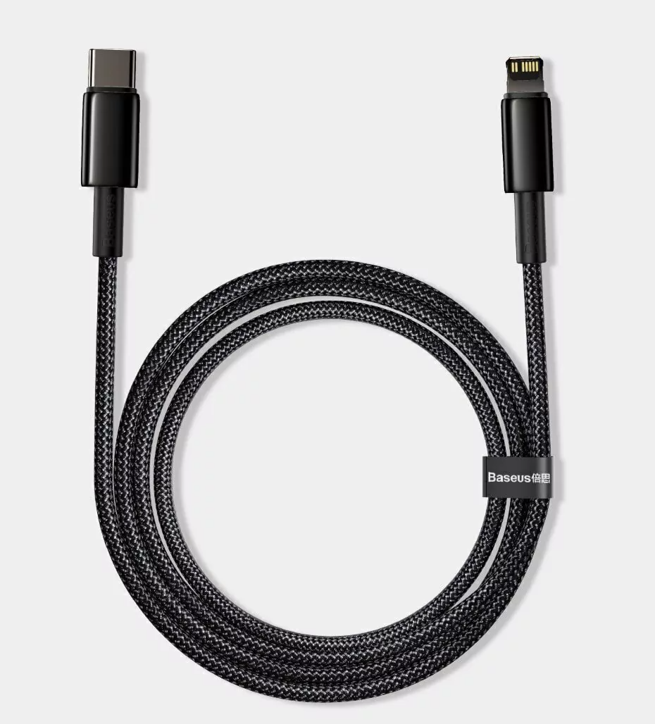 Cabo USB C para iPhone 20W Carregamento Rápido e Dados Baseus