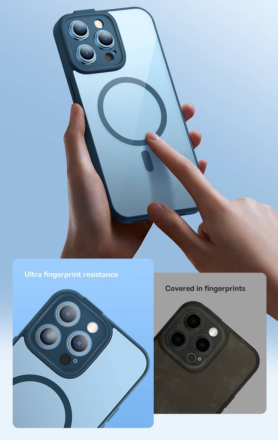 Capa Magnética Transparente para iPhone 14 Baseus