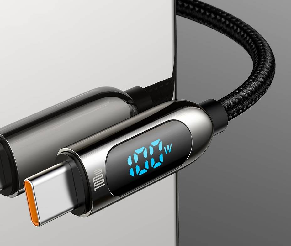 Cabo para carregamento rápido PD 100W USB C Para USB Tipo C Baseus