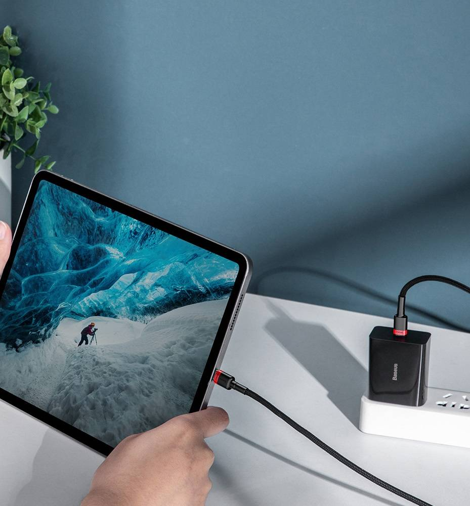 Kit 5 Cabos USB C PD 100W QC3.0 480Mbps Baseus