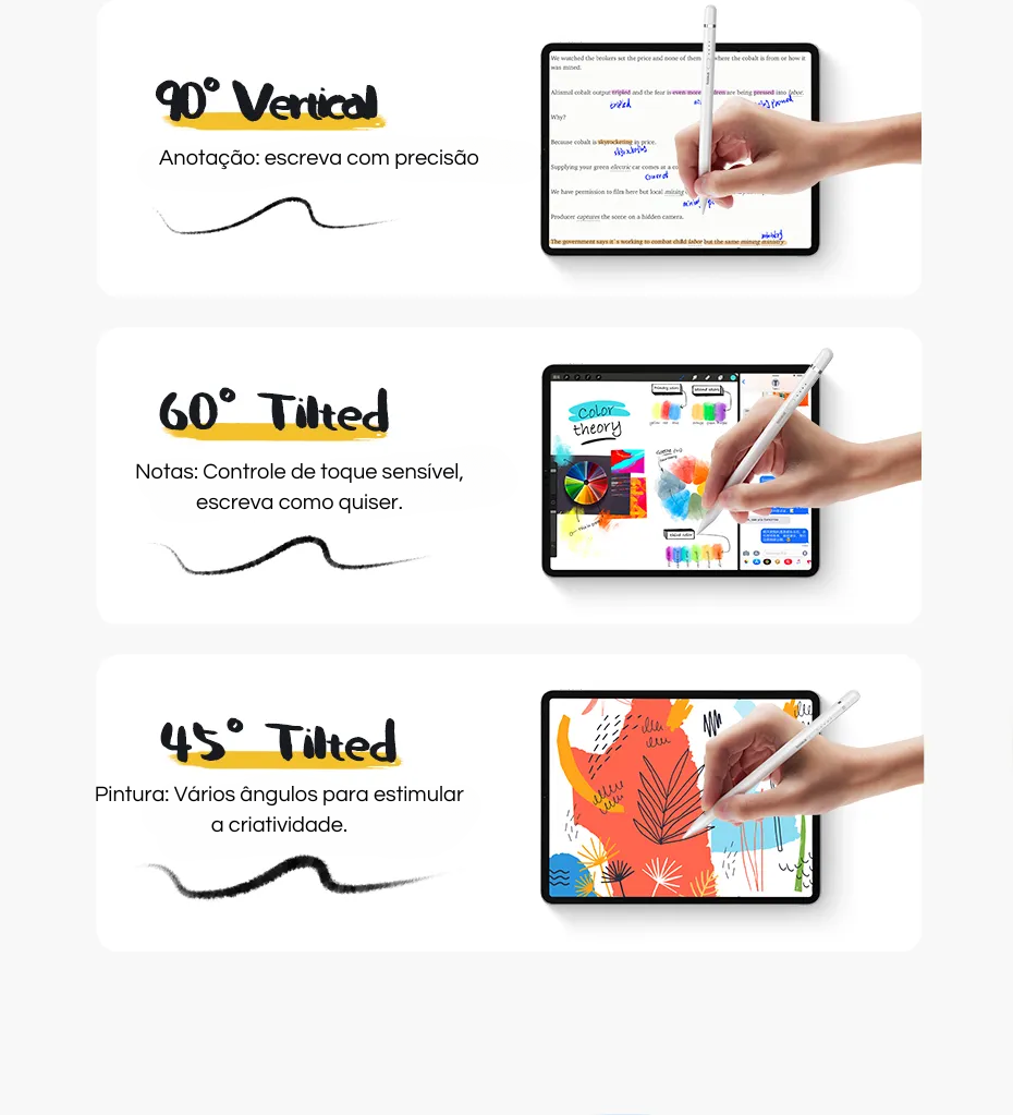 Caneta Capacitiva Stylus Plug-in Baseus
