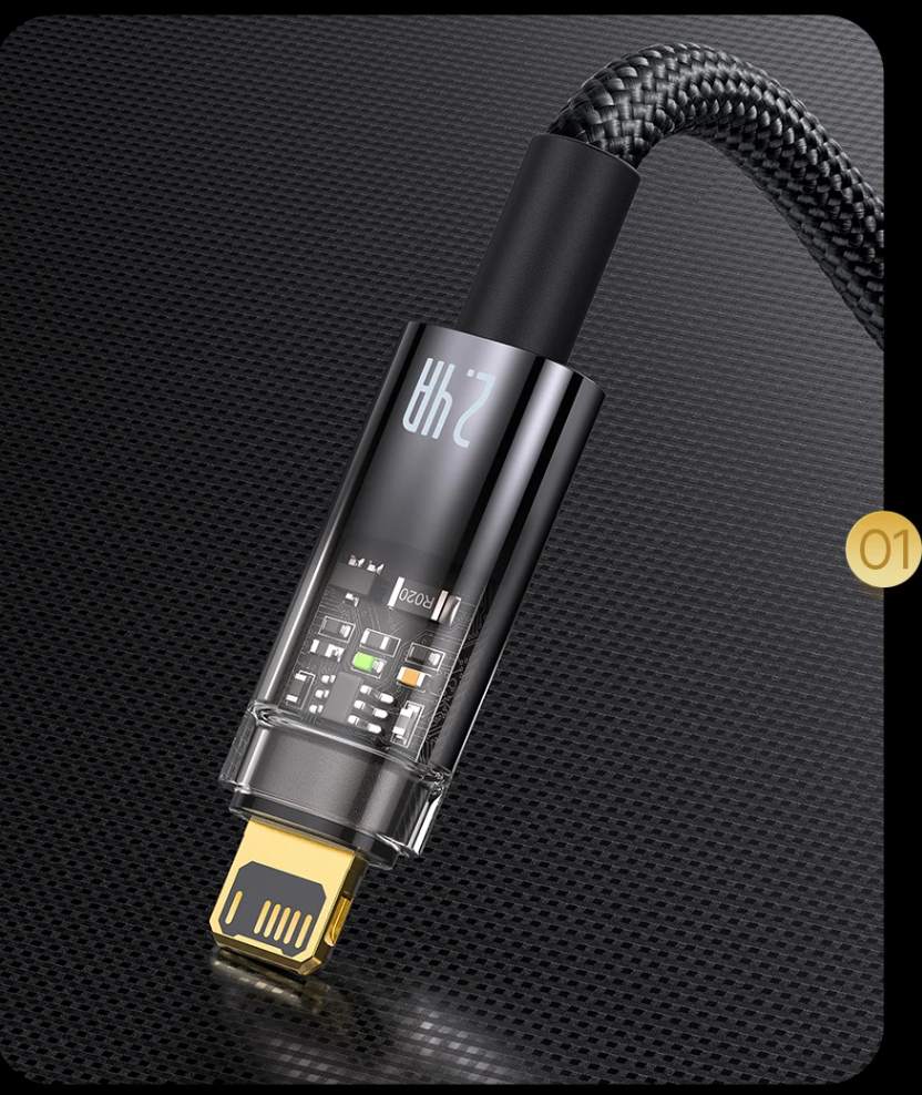 Cabo USB 2.4A para iPhone com Desligamento Automático Baseus