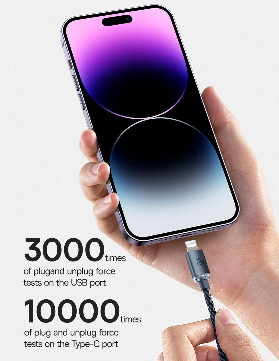 Cabo USB C para Apple 20W Baseus