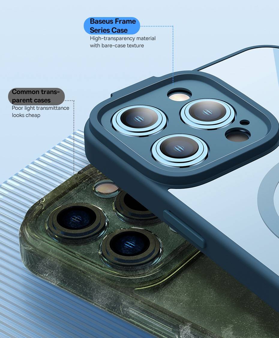 Capa Magnética Transparente para iPhone 14 Baseus