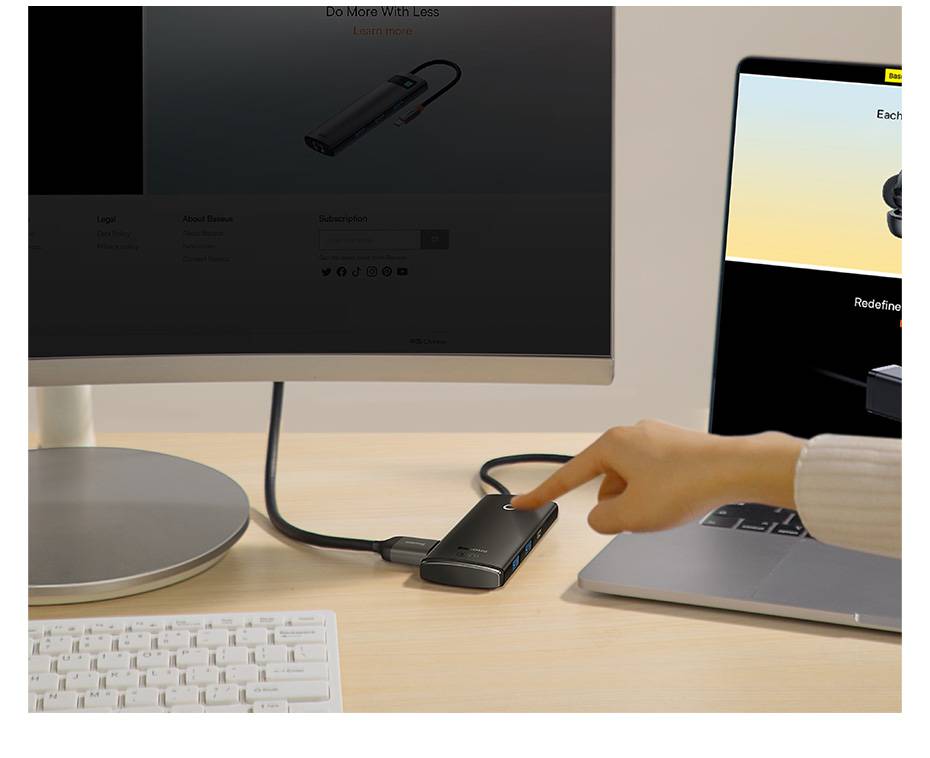 HUB USB C 4K com HDMI Baseus