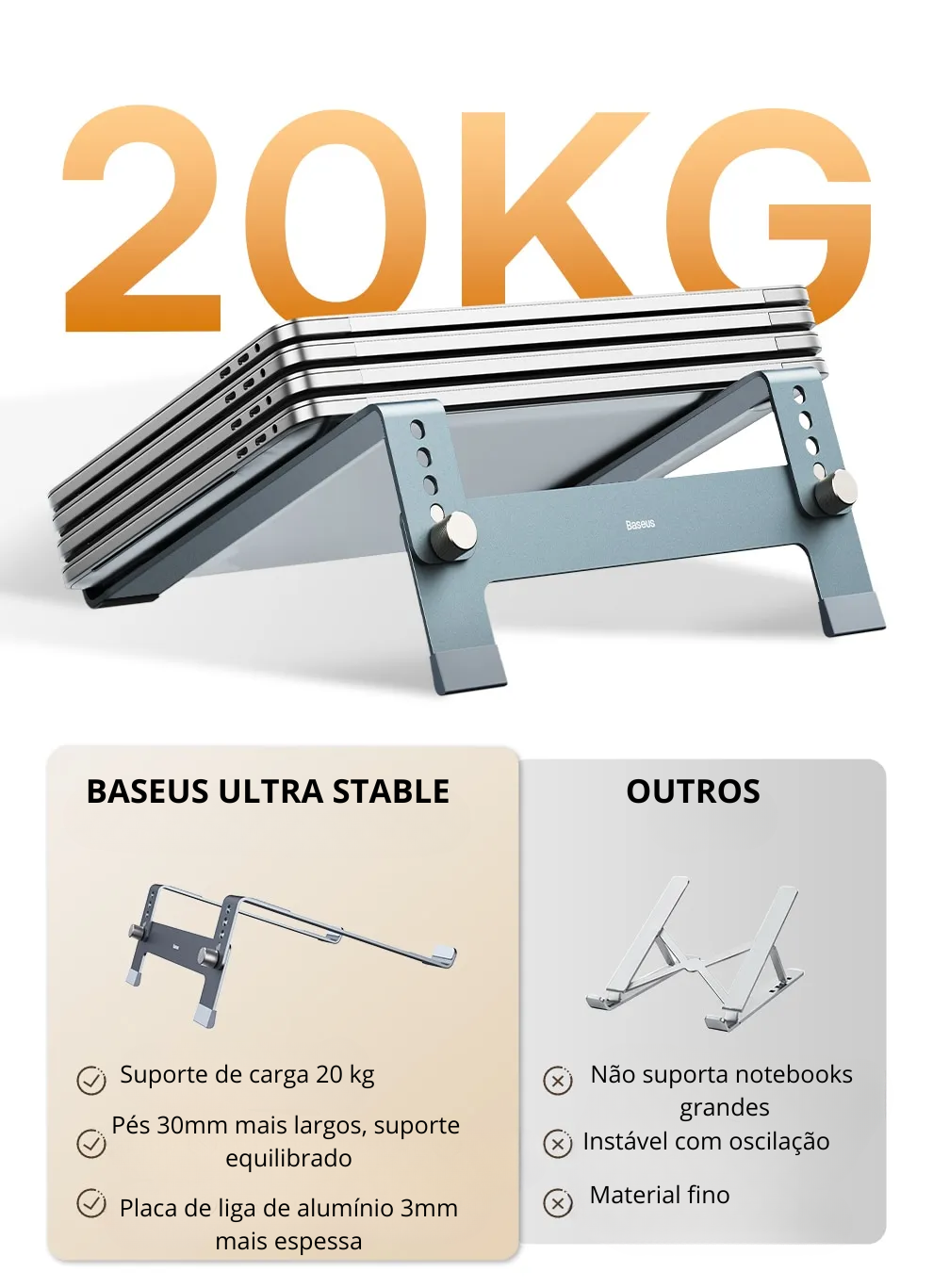 Suporte Ajustável para Laptop Baseus
