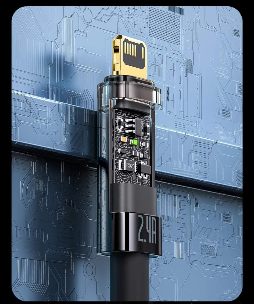 Cabo USB 2.4A para iPhone com Desligamento Automático Baseus