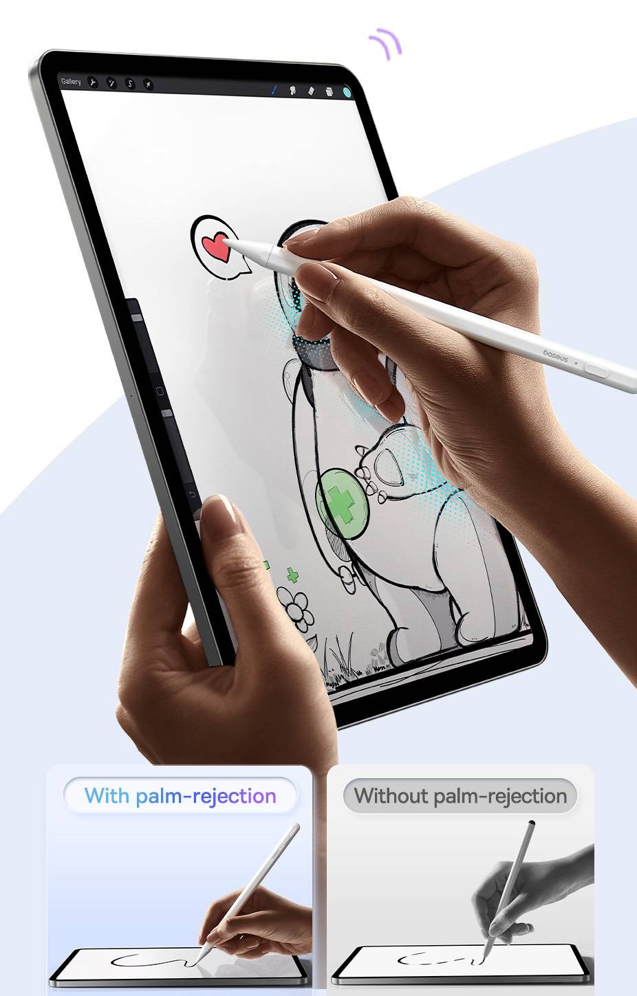 Caneta Stylus Lite com LED Baseus