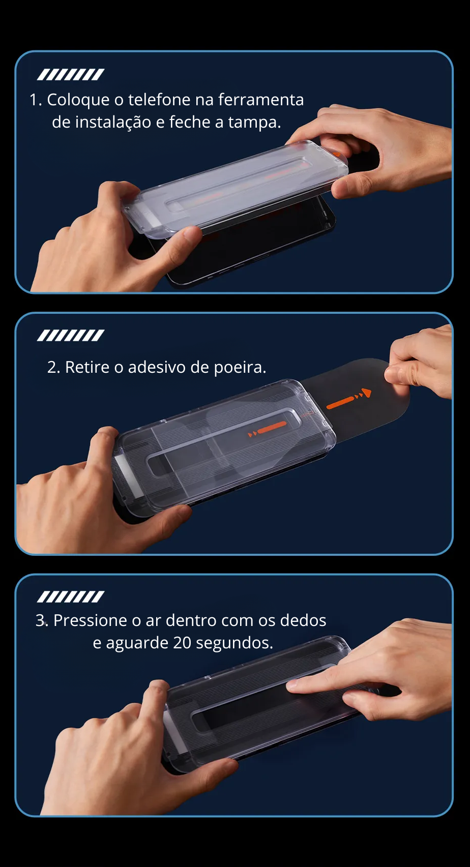 Película de Vidro Temperado para iPhone Baseus