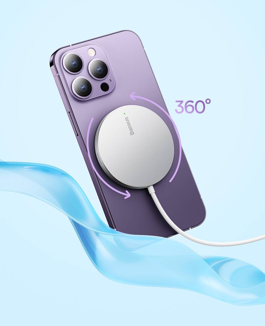 Carregador Magnético Sem Fio Mini3 15W para iPhone Baseus