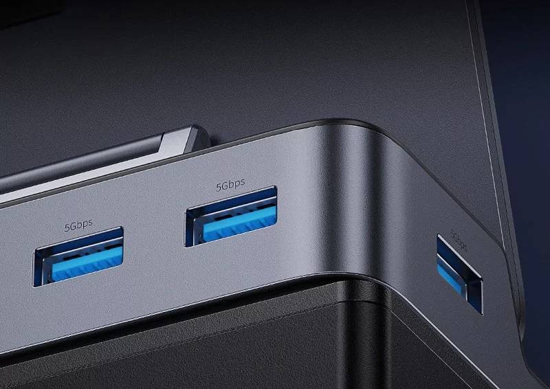 HUB USB C GamerX Estação de Ancoragem Baseus