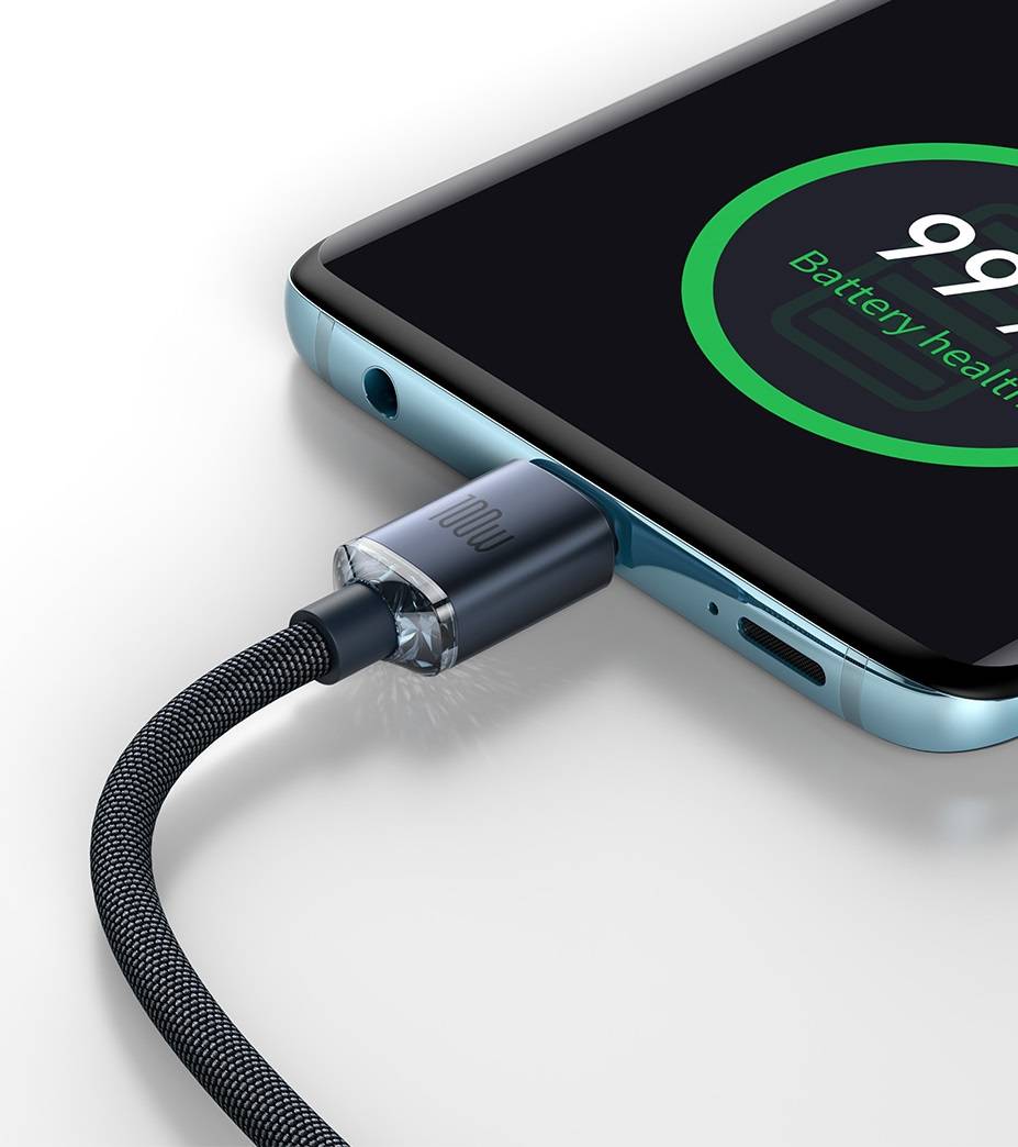 Cabo 100W USB C PD Serie Cristal Baseus