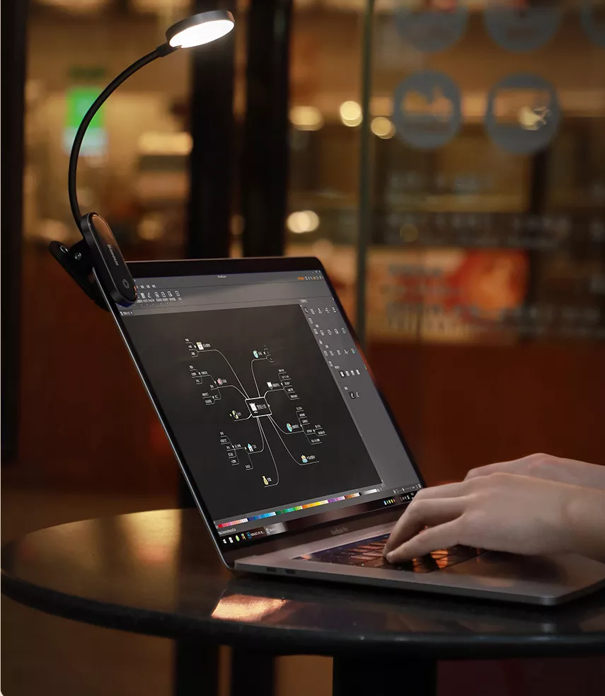 Mini Luminária Portátil com Clipe Baseus