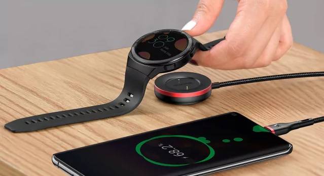 Cabo 2 em 1 USB para USB Tipo C + Carregador para Smart Watch Baseus