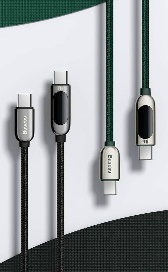 Cabo para carregamento rápido PD 100W USB C Para USB Tipo C Baseus