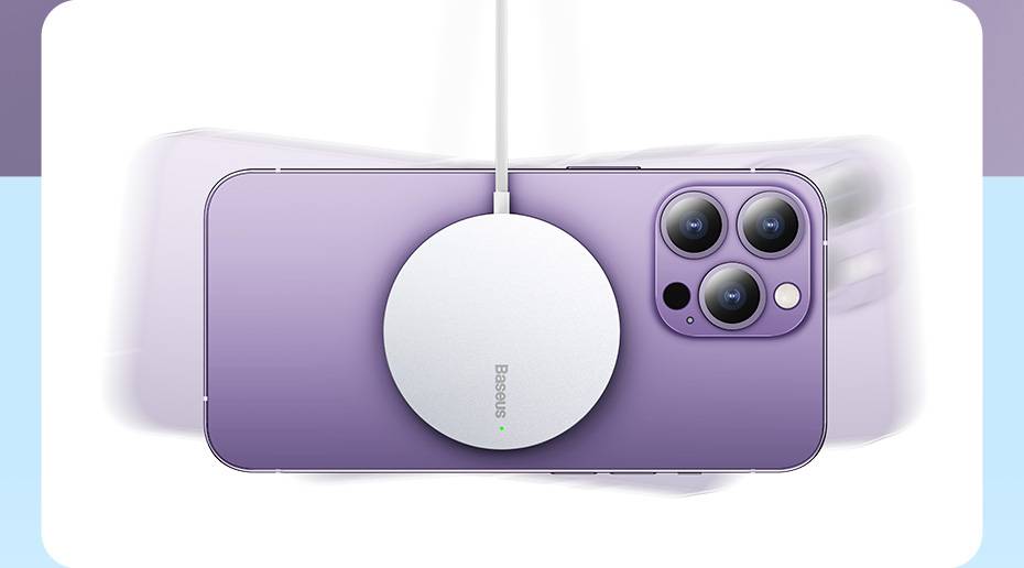 Carregador Magnético Sem Fio Mini3 15W para iPhone Baseus