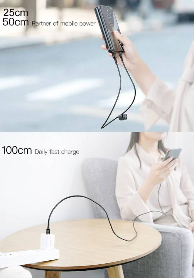 Cabo USB para iPhone com LED 2.4A Baseus
