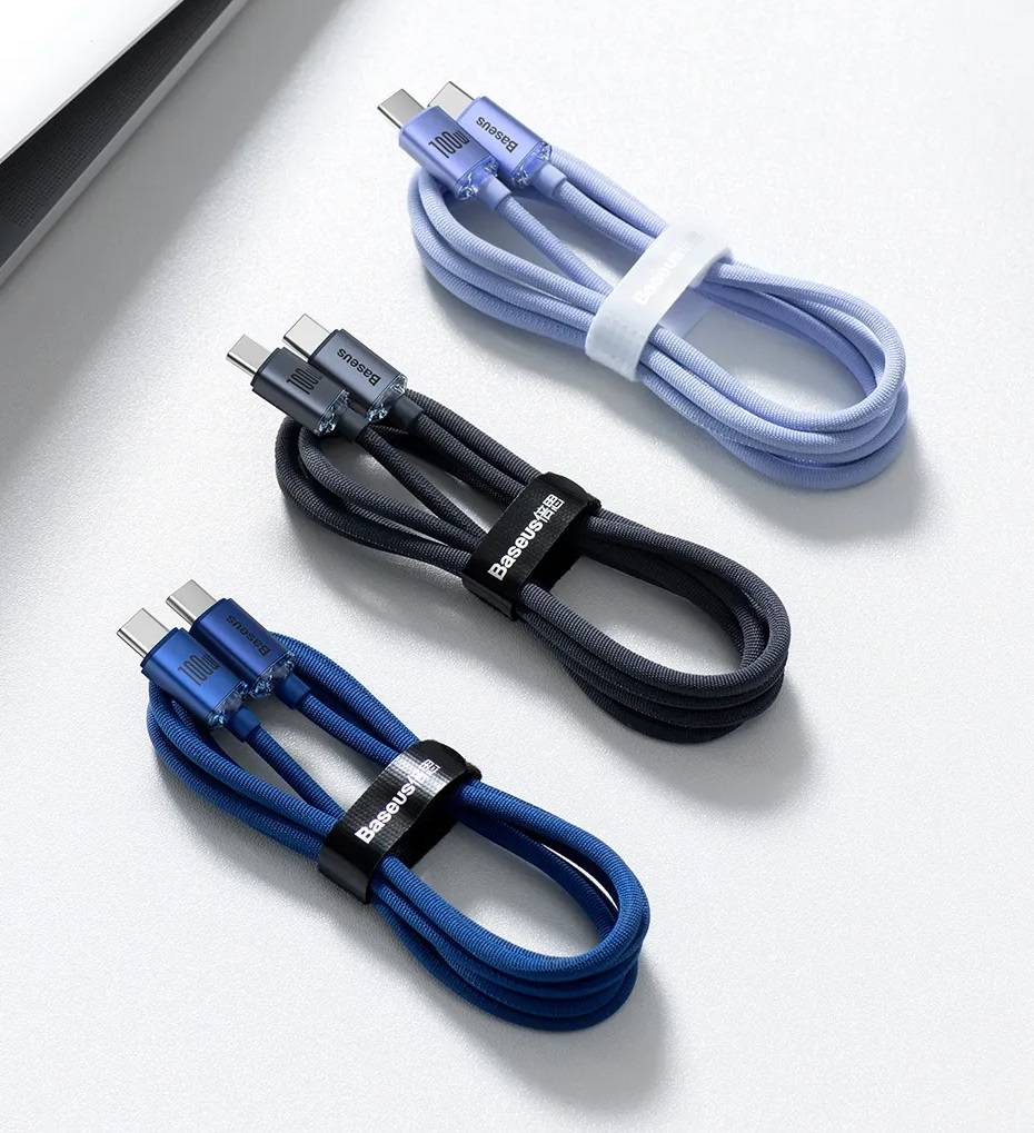 Cabo 100W USB C PD Serie Cristal Baseus