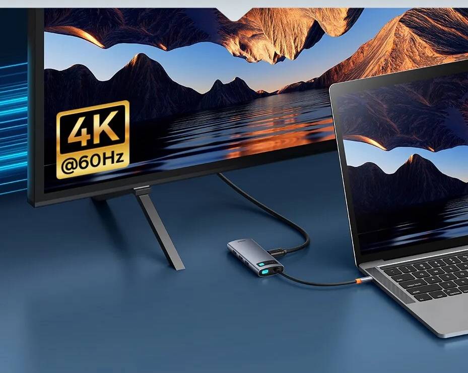 Hub USB C 7 em 1 4K 60Hz Baseus