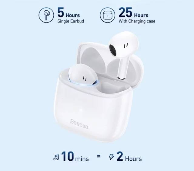 Fone de Ouvido sem fio W15 IP54 Baseus