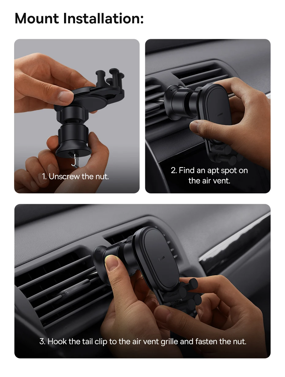 Suporte de Celular com Fixação Automática Nova Versão Baseus