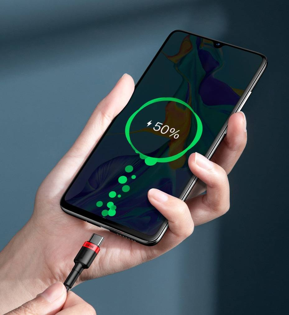 Kit 5 Cabos USB C PD 100W QC3.0 480Mbps Baseus