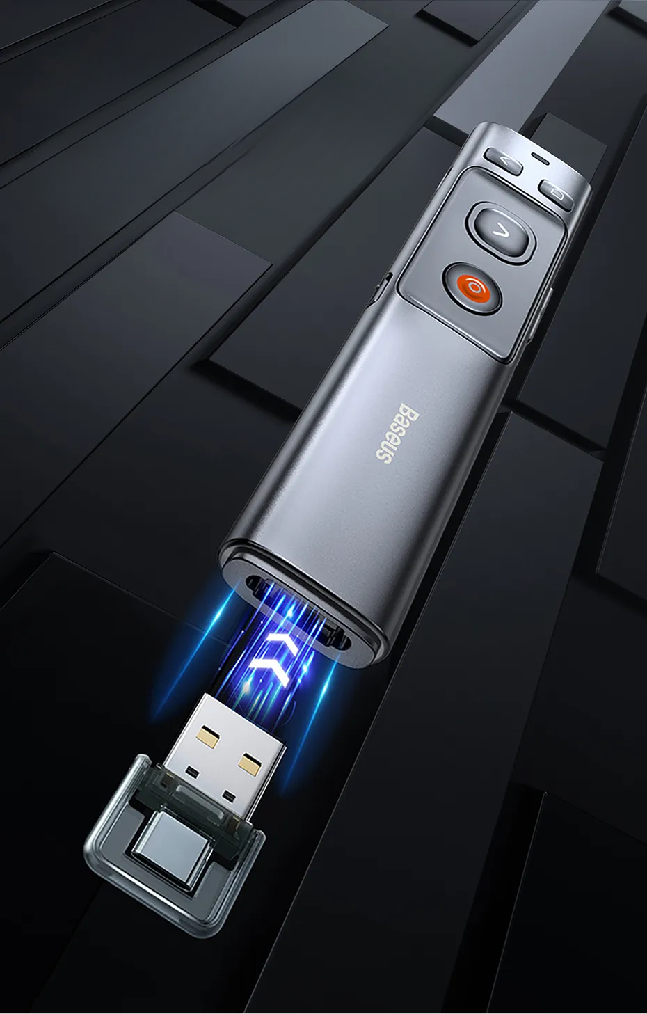 Apresentador Sem Fio com Laser 200m Baseus