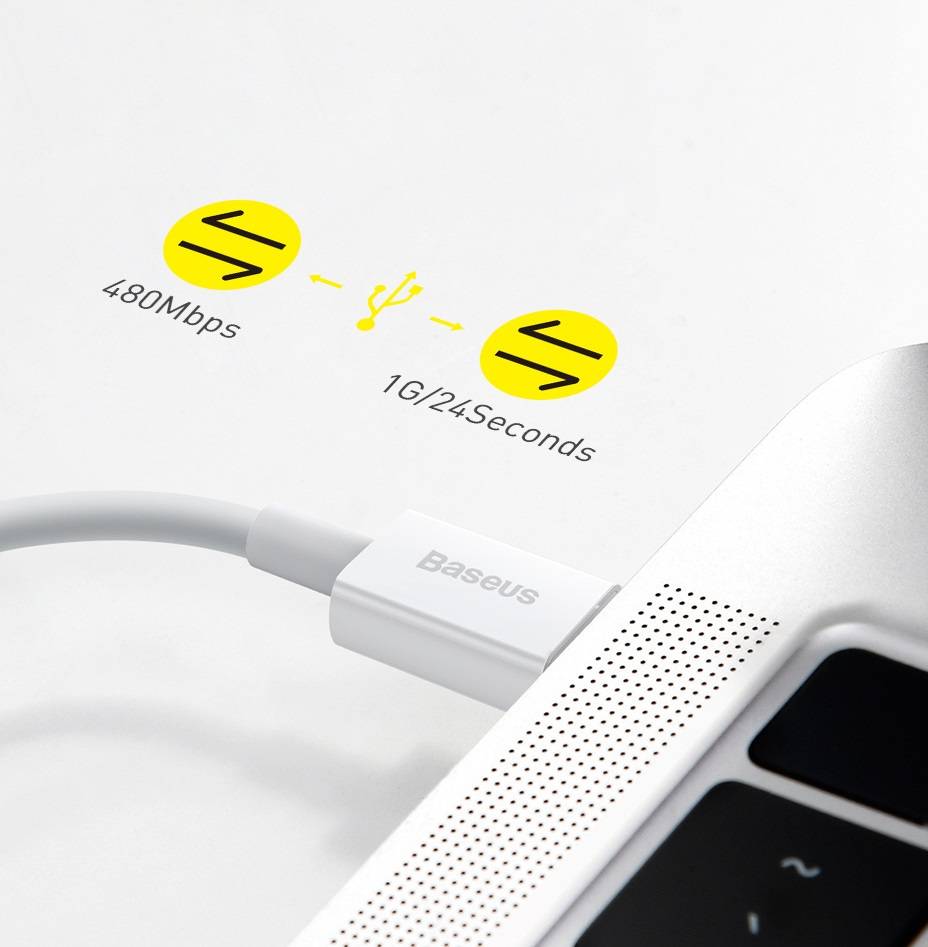 Cabo iPhone 20W PD USB Tipo C Baseus