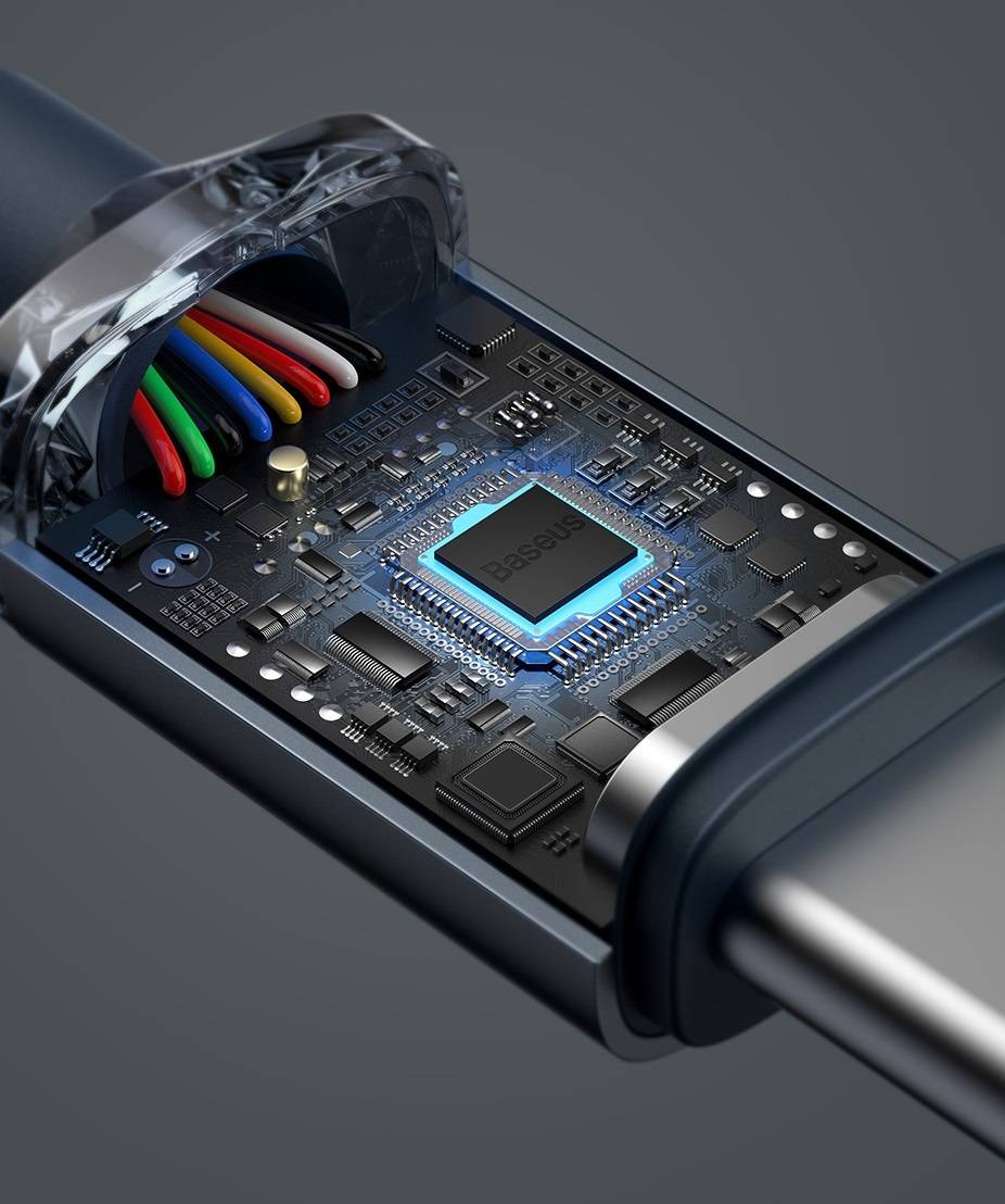 Cabo 100W USB C PD Serie Cristal Baseus