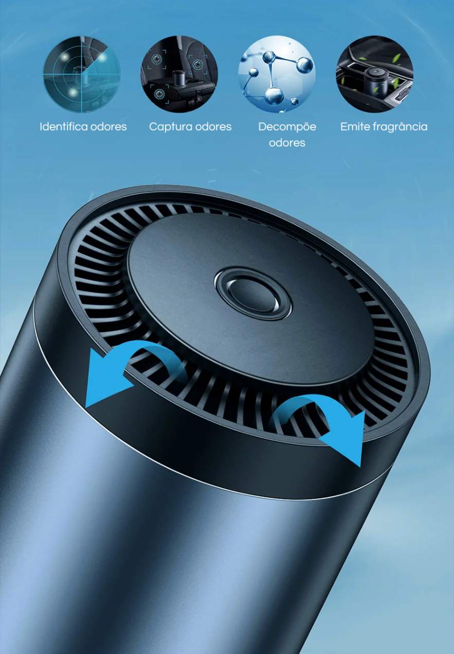 Purificador de Ar Baseus para Porta Copos