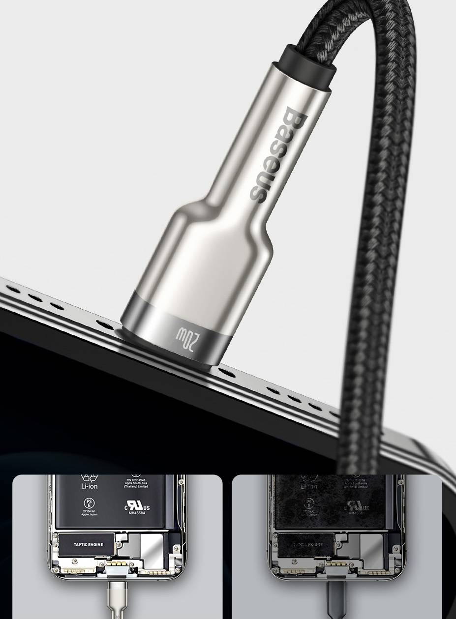 Cabo 20W Metal USB C para iPhone Baseus