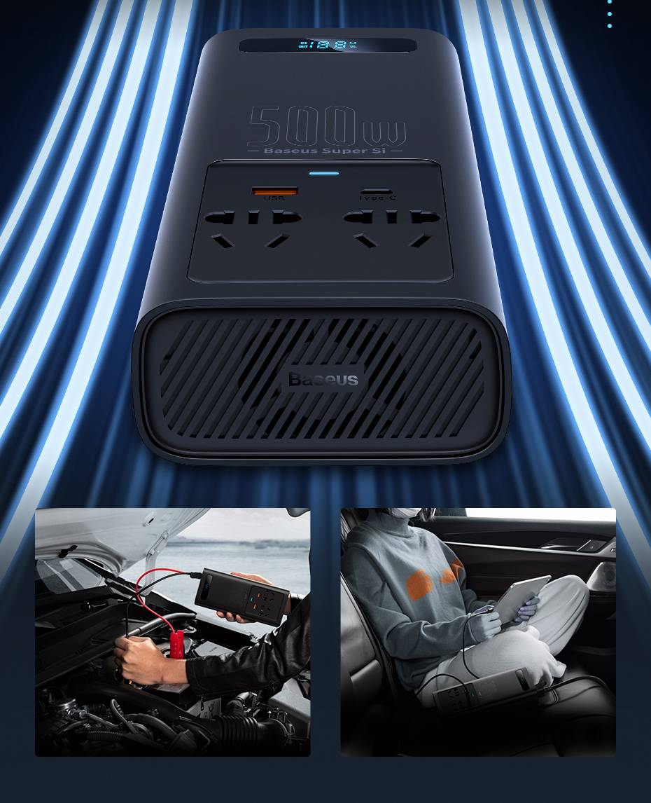 Inversor 500W 12V DC para 220V AC Baseus