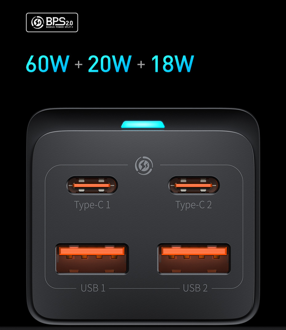Carregador USB PD 100w GaN3 Pro Baseus