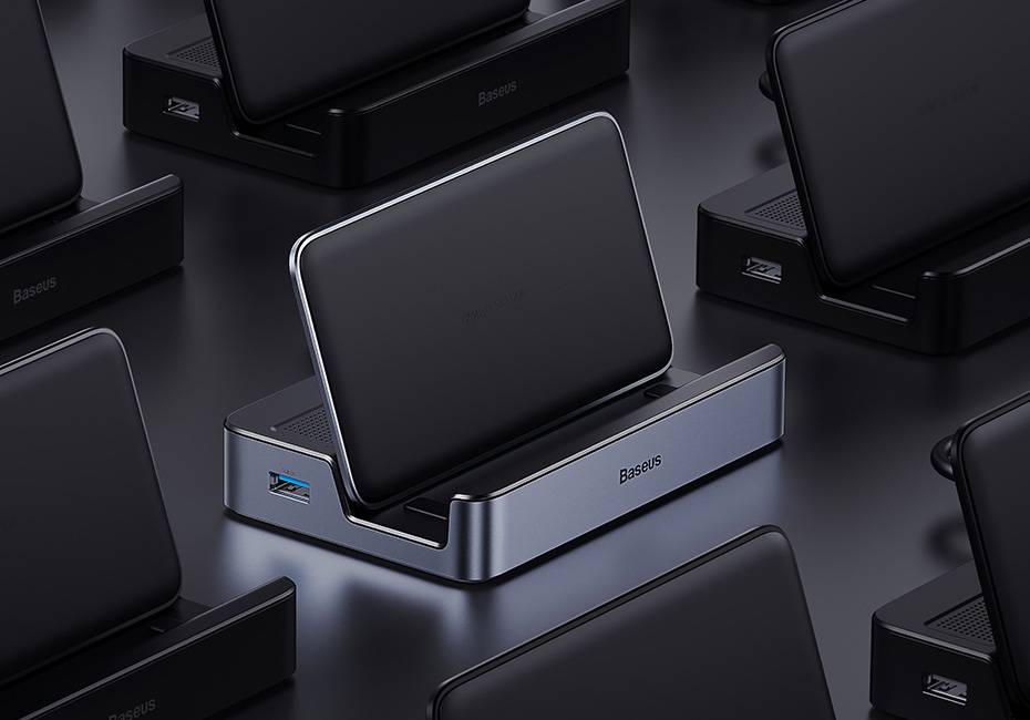 HUB USB C GamerX Estação de Ancoragem Baseus