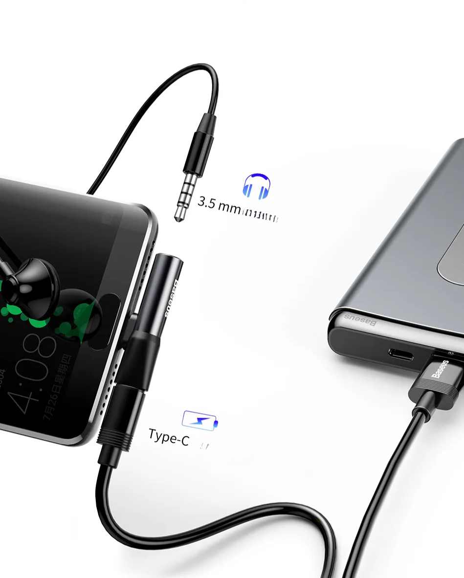 Adaptador USB C Jack 3.5mm Baseus