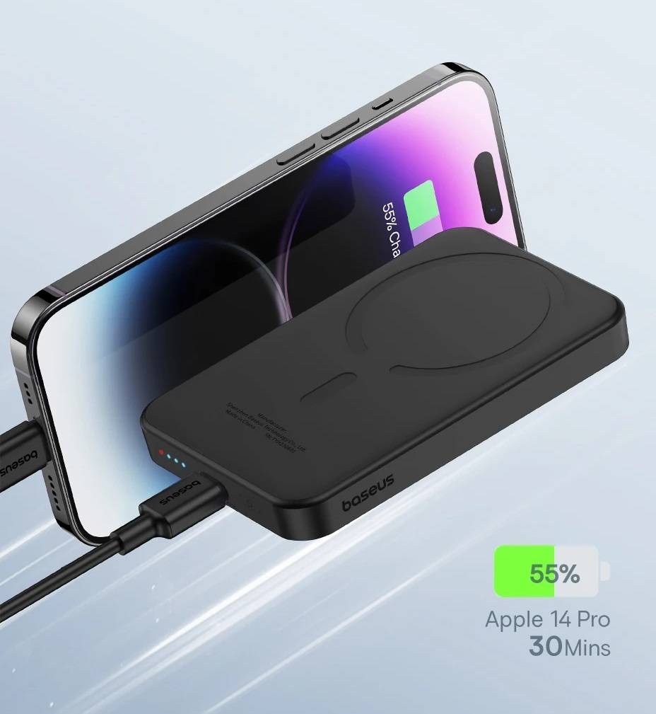 Power Bank Magnético 20W 5000mAh Baseus