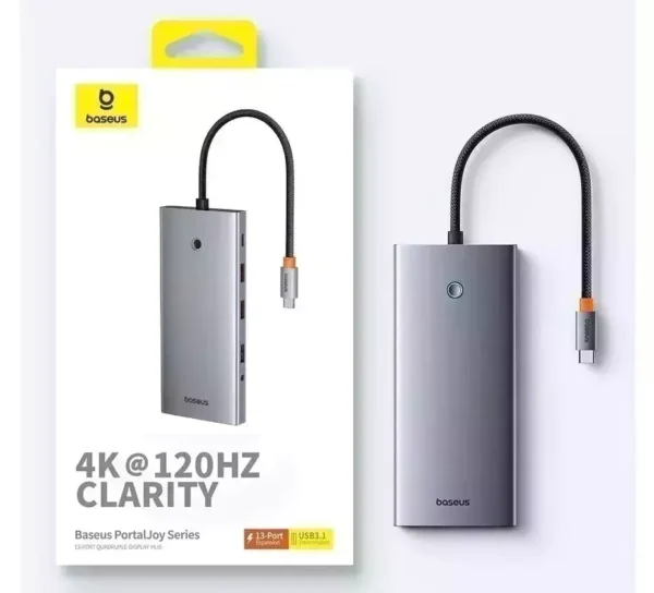 Hub USB C 13 em 1 PortalJoy 4 Telas - Imagem 30
