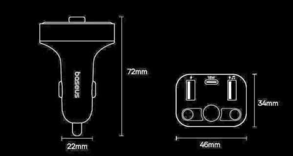 Carregador Veicular com Transmissor FM S-09 - Imagem 5
