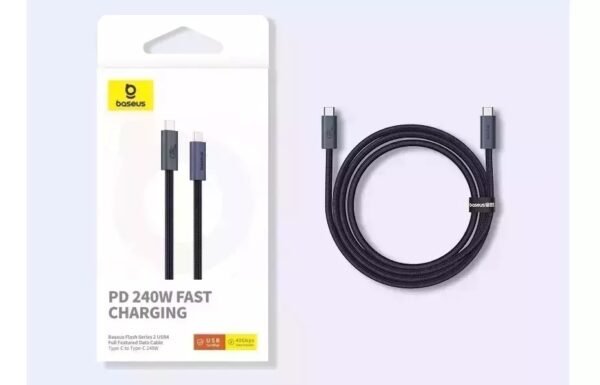 Cabo USB4 Tipo C 240W Carregamento Rápido - Imagem 6