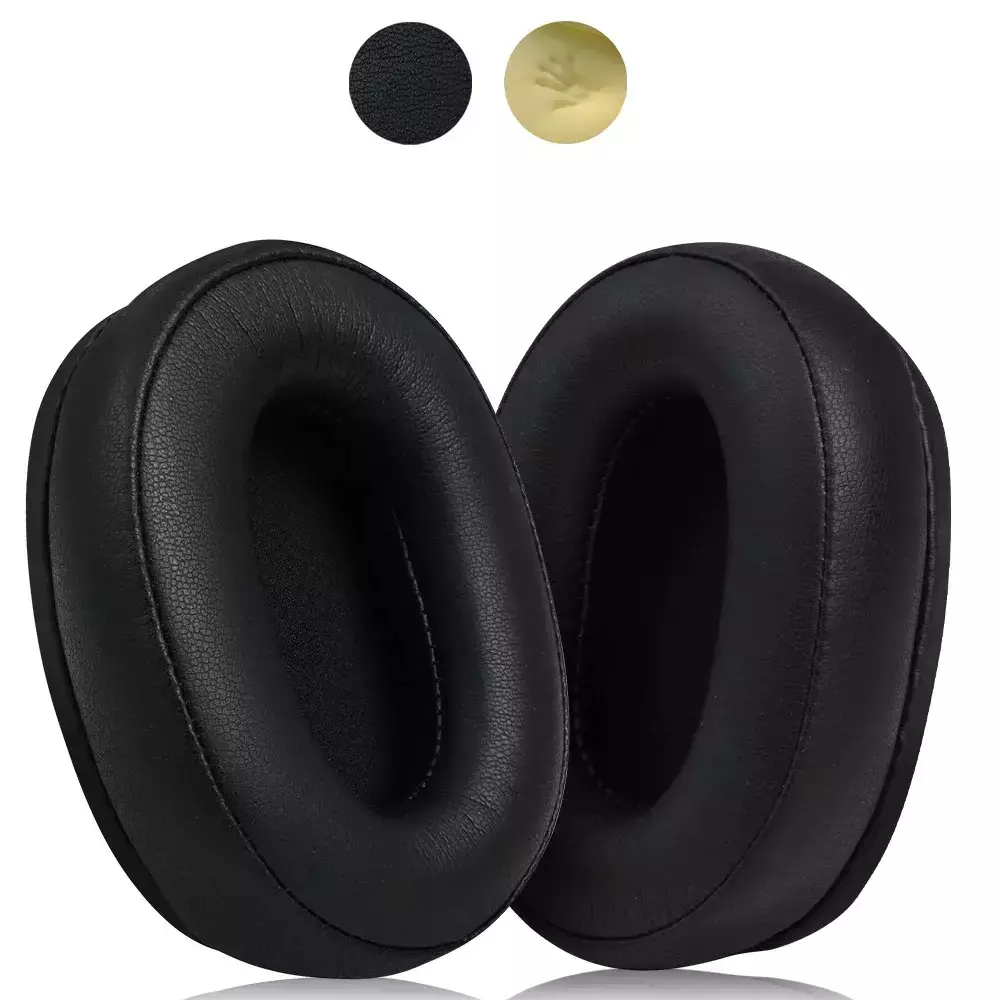 Almofadas Baseus para Headset Bowie H1/H1s/H1i/H1 Pro - Preto - Couro