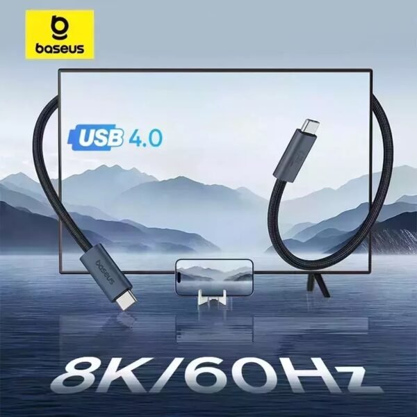 Cabo USB4 Tipo C 240W Carregamento Rápido - Imagem 7