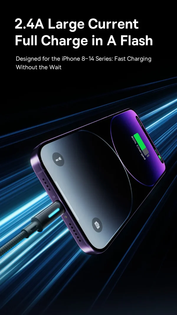 Cabo USB A para Lightning 2.4A Lit - Imagem 10