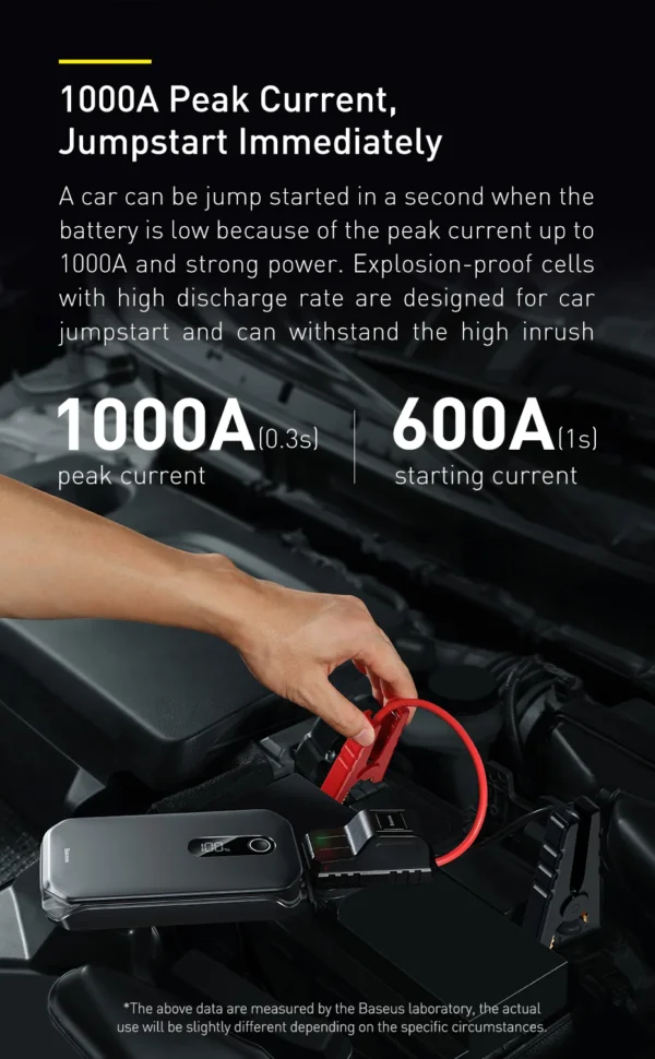 Auxiliar de Partida de Emergência com Display 12000mAh 1000A - Imagem 9