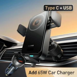 Suporte Veicular Wisdom Pro com Carregador Sem Fio - Suporte + Carregador Veicular