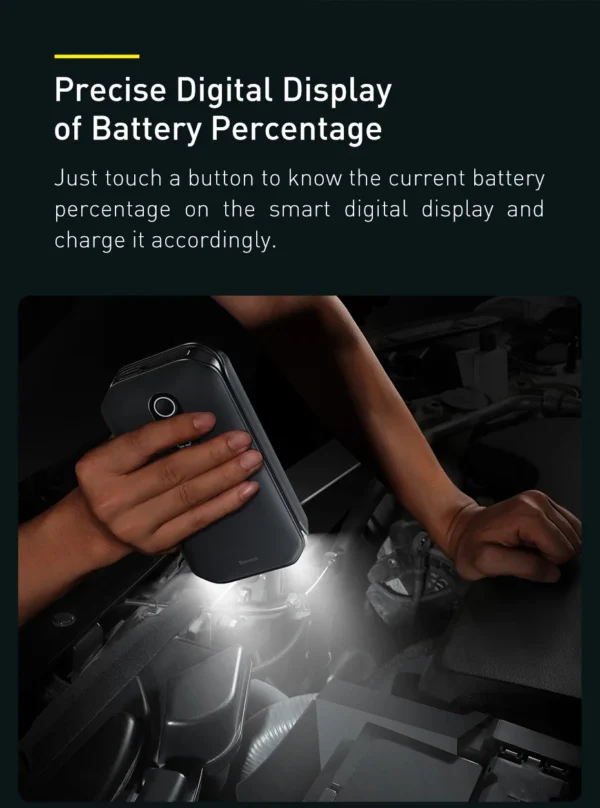 Auxiliar de Partida de Emergência com Display 12000mAh 1000A - Imagem 17